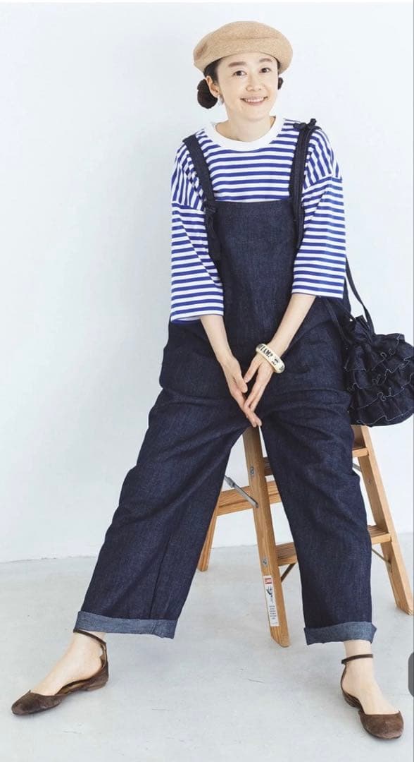 滝口和代さん×ナチュラン&yarn マイフェイバリットデニムサロペットパンツ