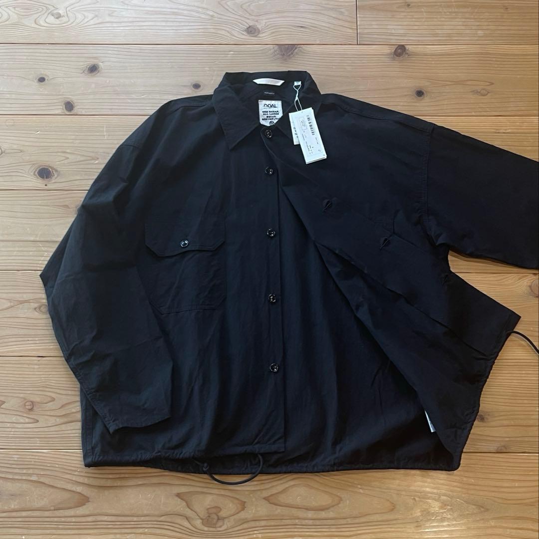 新品 ナナミカ 黒 M コットンウールデッキシャツ ユーティリティ ジャケット