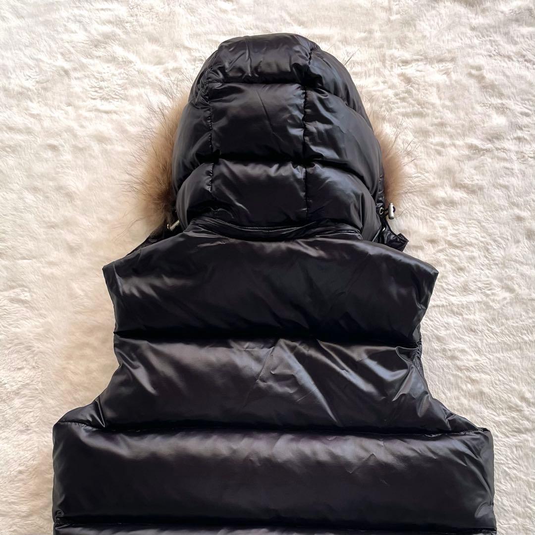 CAMP7 キャンプセブン ダウンベスト リアルファー y2k アーカイブ 黒