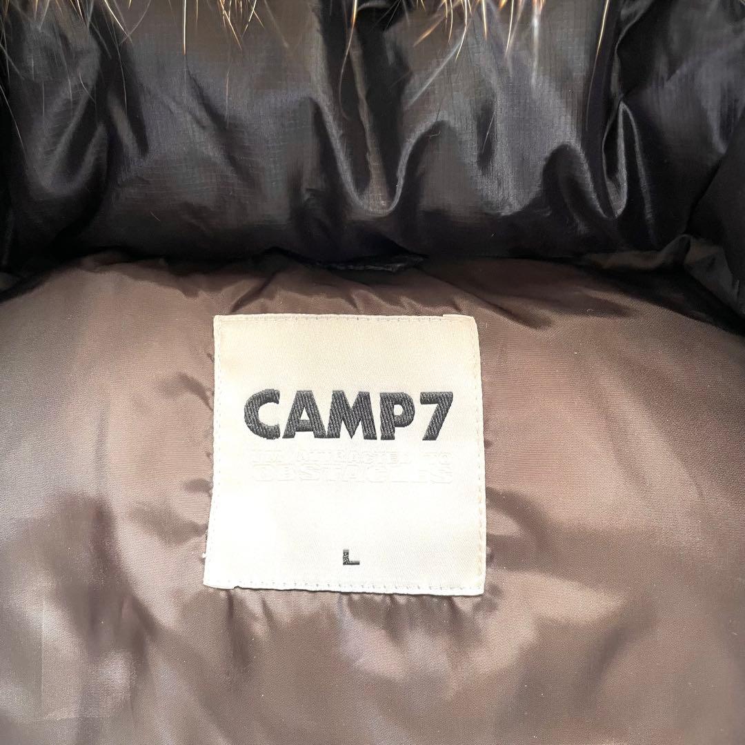 CAMP7 キャンプセブン ダウンベスト リアルファー y2k アーカイブ 黒