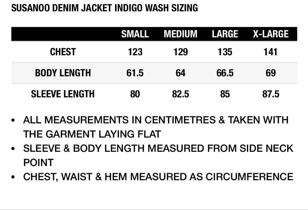 PALACE SUSANOO DENIM JACKET INDIGO パレス