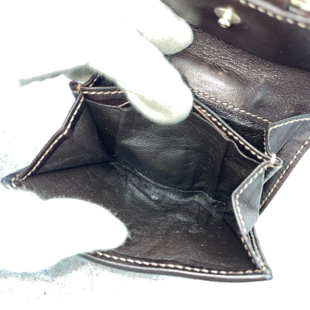 GUCCI グッチ 二つ折り財布 バンブー カーフ キャンバス ゴールド金具