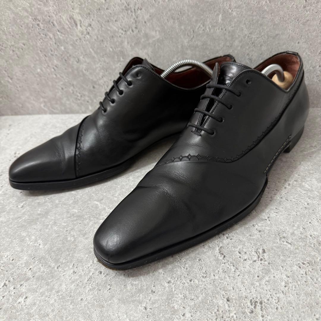 美品 MAGNANNI マグナーニ 内羽根 オパンカ レザーシューズ 黒 41