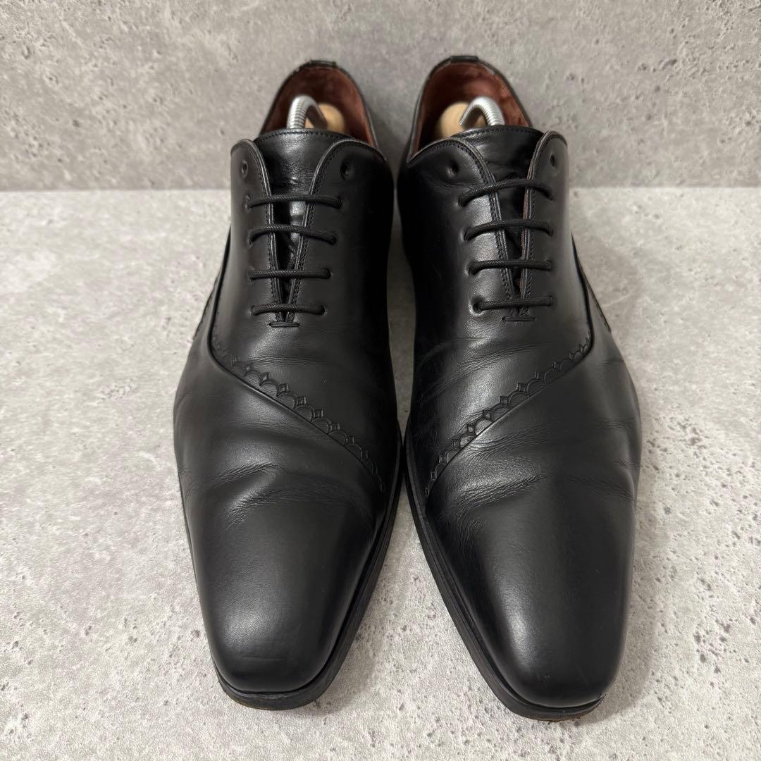 美品 MAGNANNI マグナーニ 内羽根 オパンカ レザーシューズ 黒 41