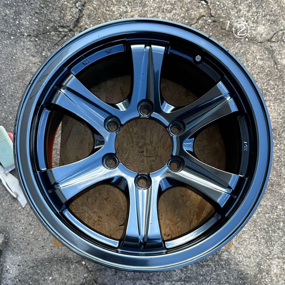 送料込み！キラーフィールド16インチ ガンメタ アルミ ホイール タイヤ