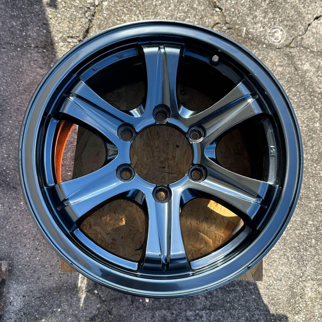 送料込み！キラーフィールド16インチ ガンメタ アルミ ホイール タイヤ