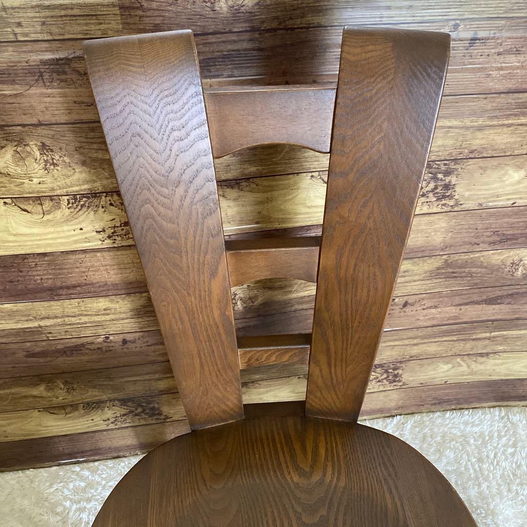 高級！飛騨家具　360°回転チェア　ダイニングチェア