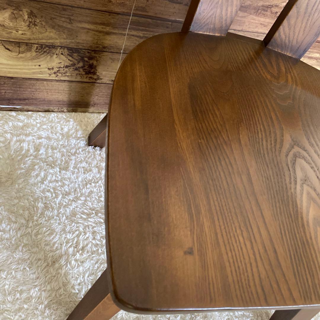 高級！飛騨家具　360°回転チェア　ダイニングチェア