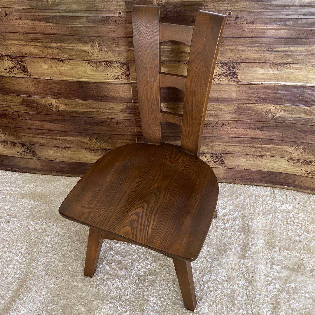 高級！飛騨家具　360°回転チェア　ダイニングチェア