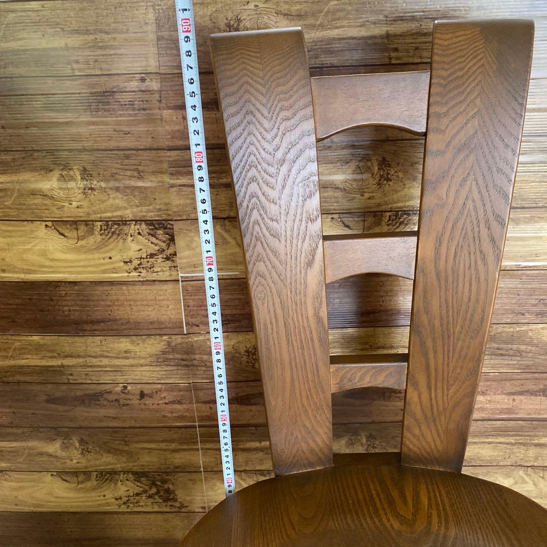 高級！飛騨家具　360°回転チェア　ダイニングチェア