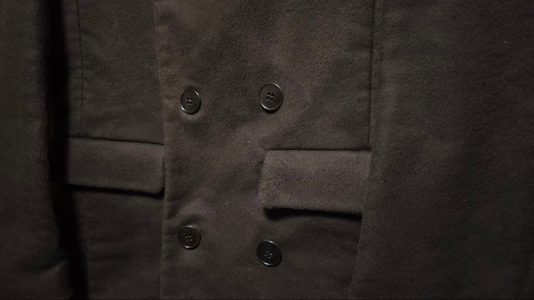 フランクリーダー　ブラウンジャーマンレザー　ダブルブレストコート　М