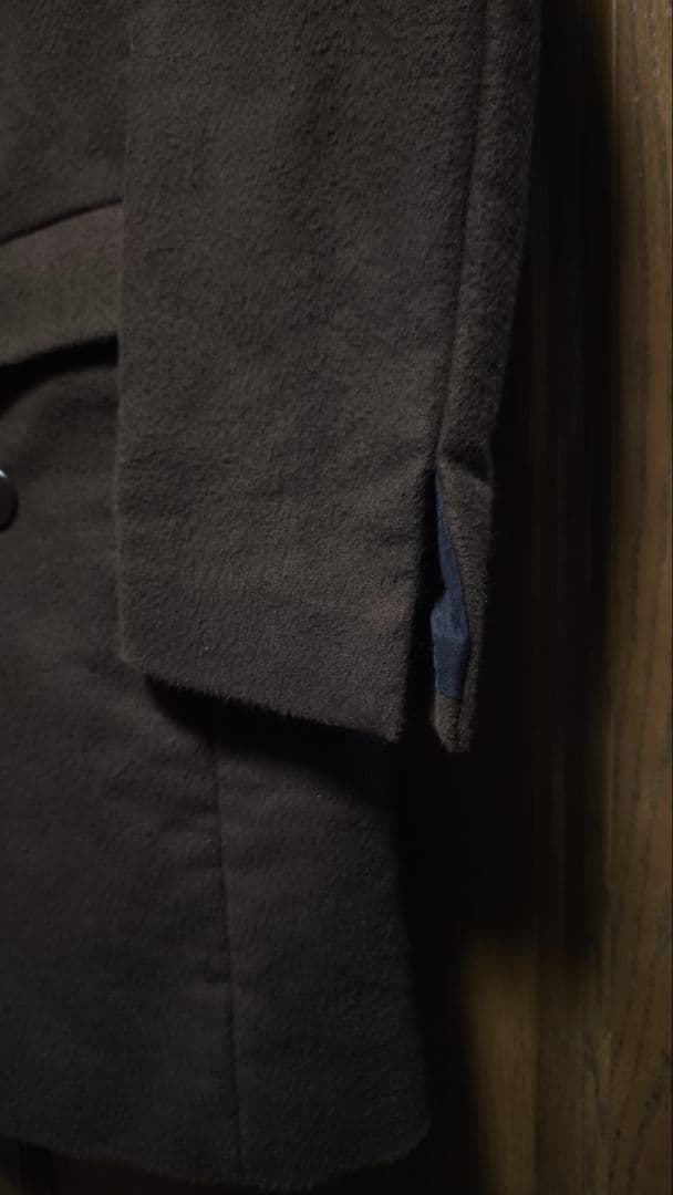 フランクリーダー　ブラウンジャーマンレザー　ダブルブレストコート　М