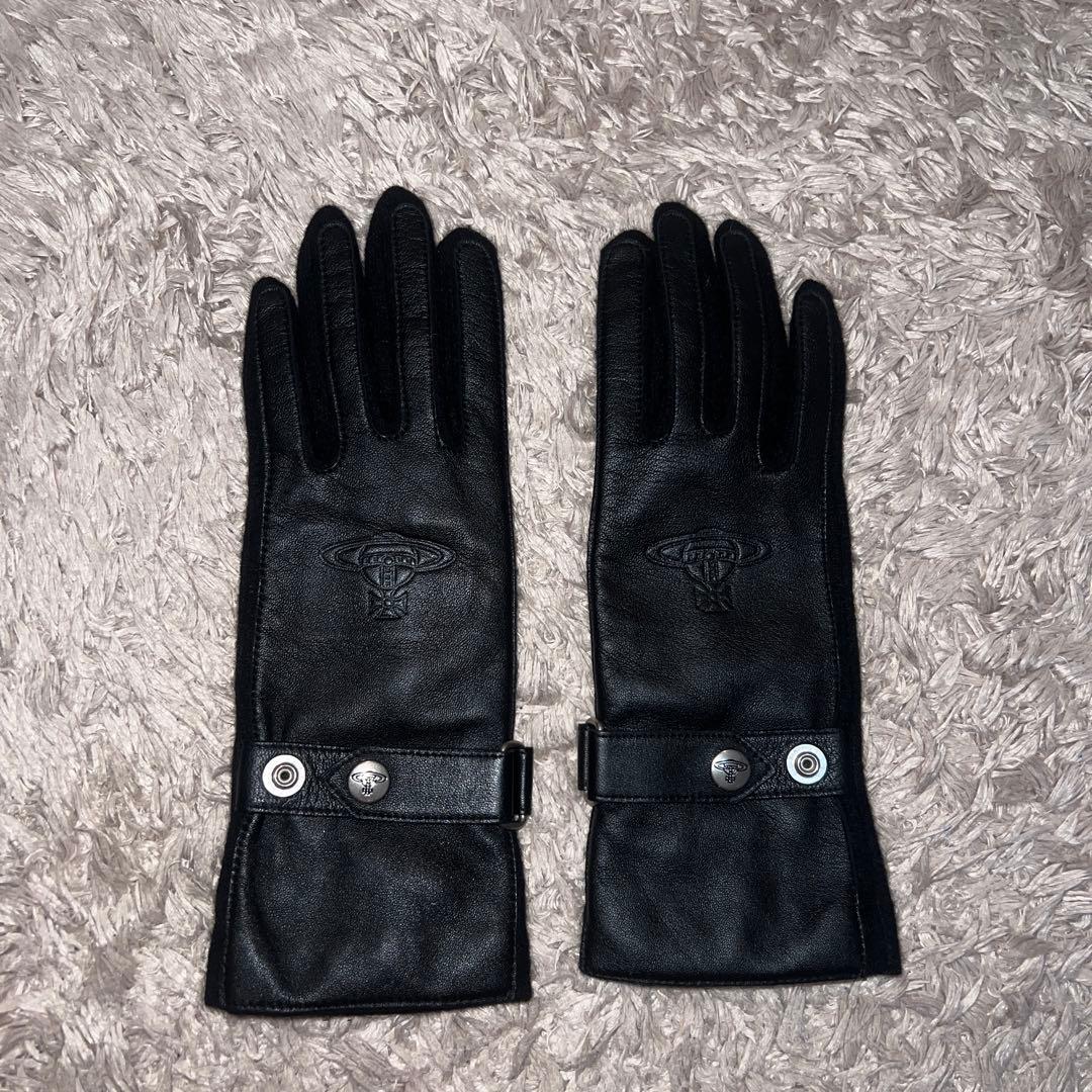 【ヴィヴィアンウエストウッド】レザー手袋