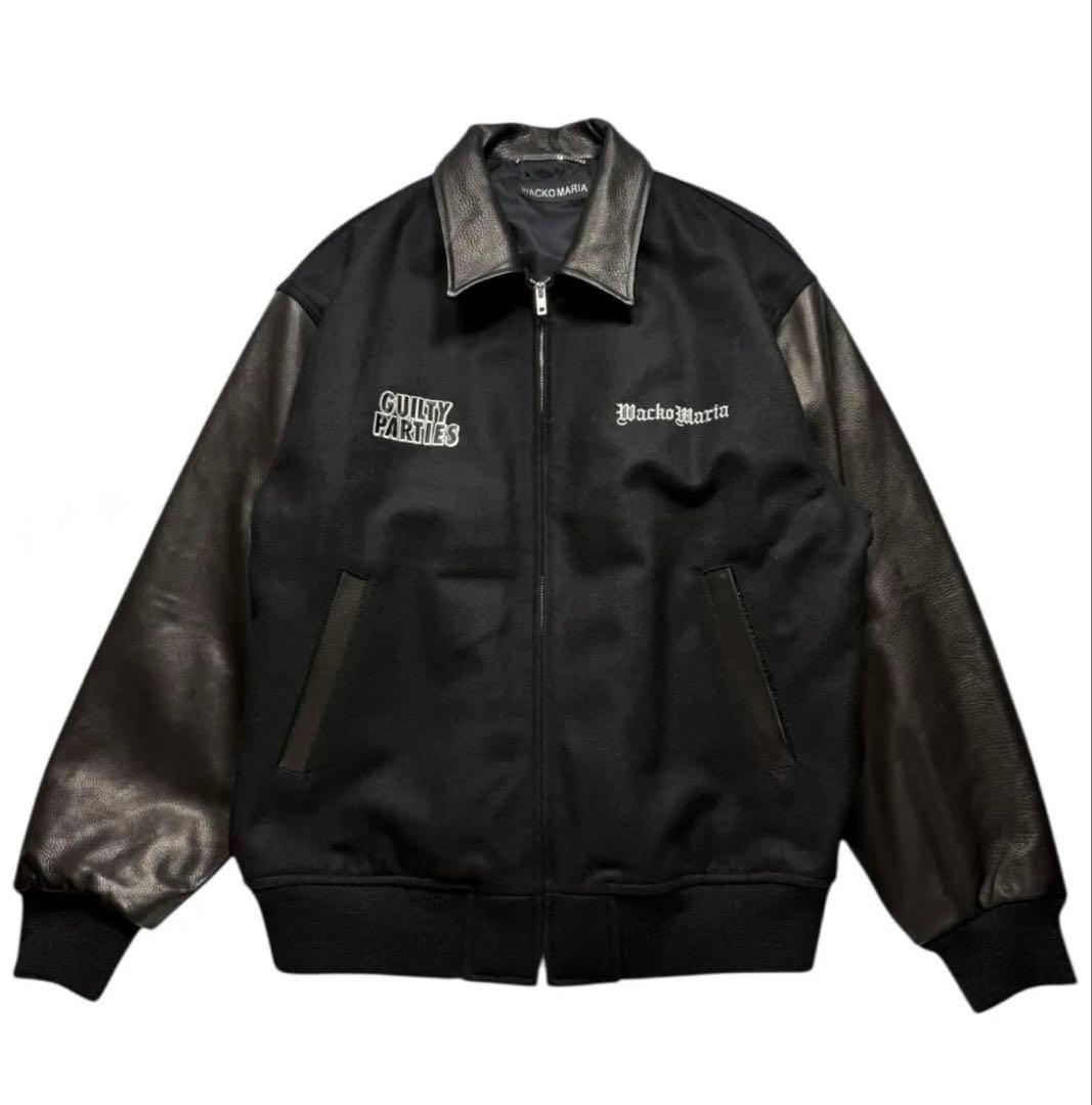 新品 WACKOMARIALEATHER VARSITY JACKET M