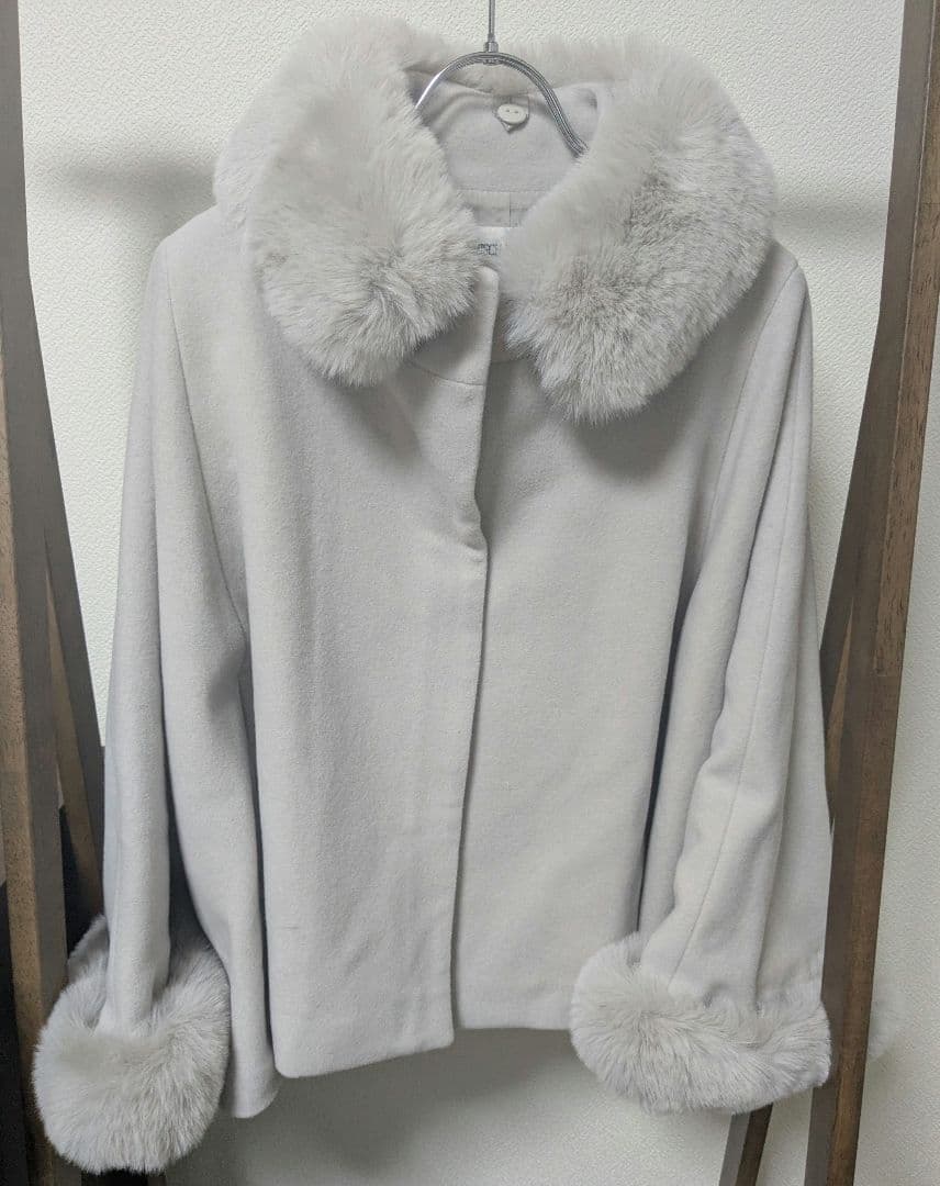 ミッシュマッシュ ポンチョコート ケープコート グレー 新品