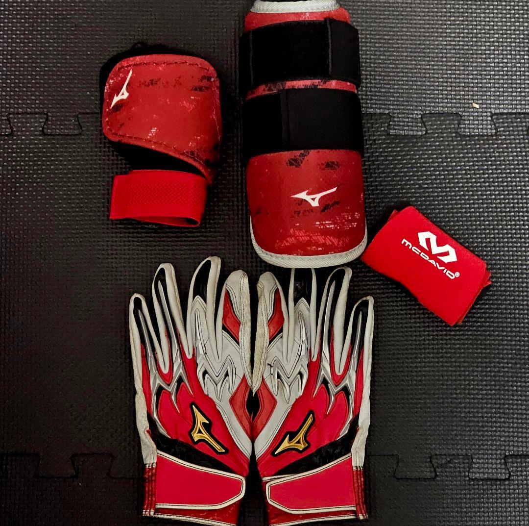 【火曜、水曜限定特価！】ミズノプロ バッティング道具 エルボーガードなど