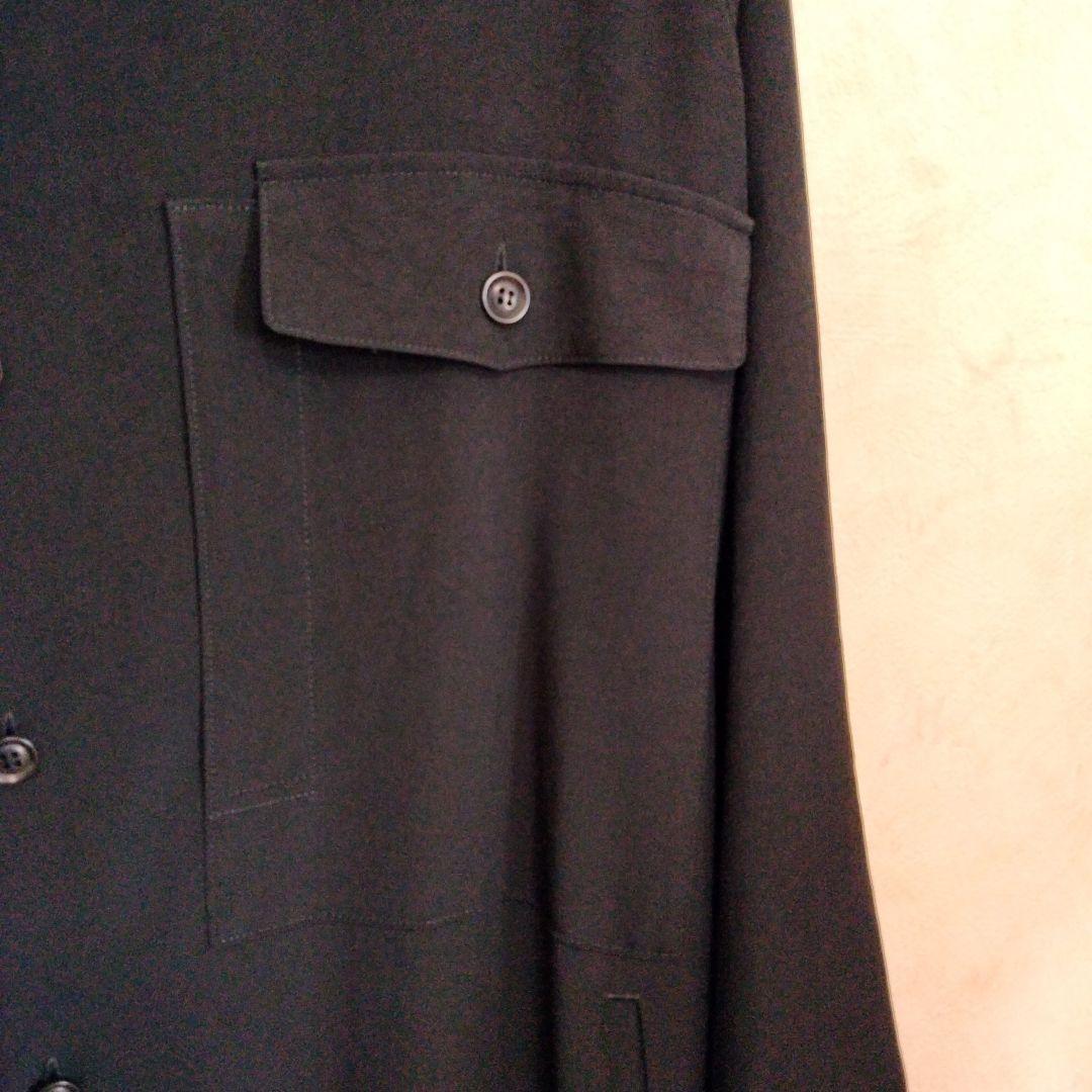 現行　Y's ヨウジヤマモト　ロングシャツワンピース　2　オープンカラー ドレス