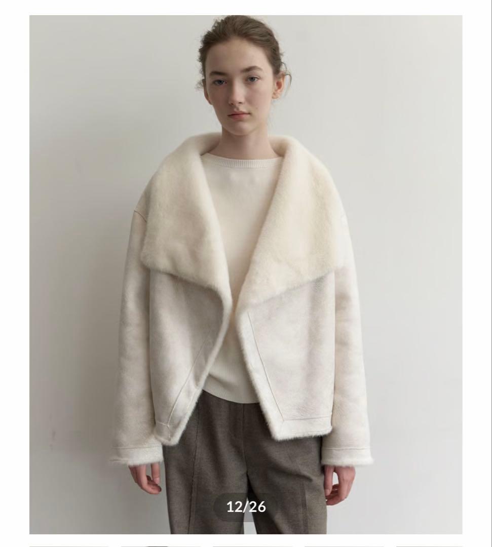 【新品】Na.e Reversible Fur Coat White コート