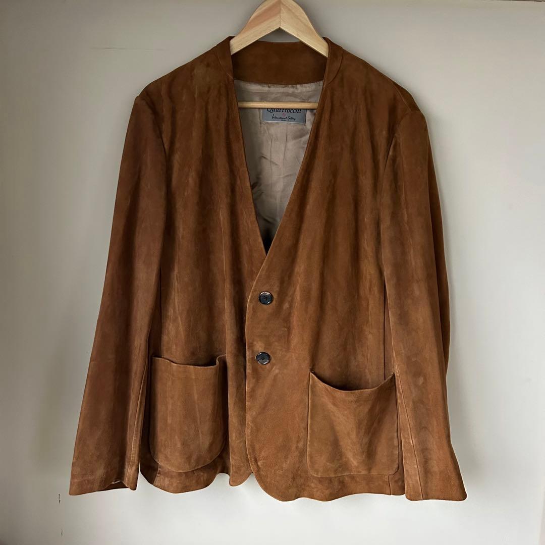 専用　QUATTROCCHI / ゴートスエード ノーラペル ジャケット