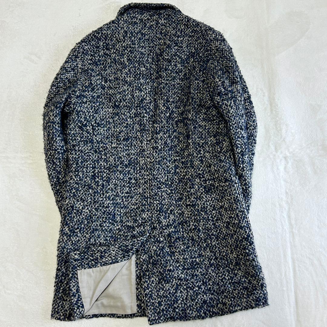 美品 PALTO パルト ツイードウール シングル チェスターコートMイタリア製