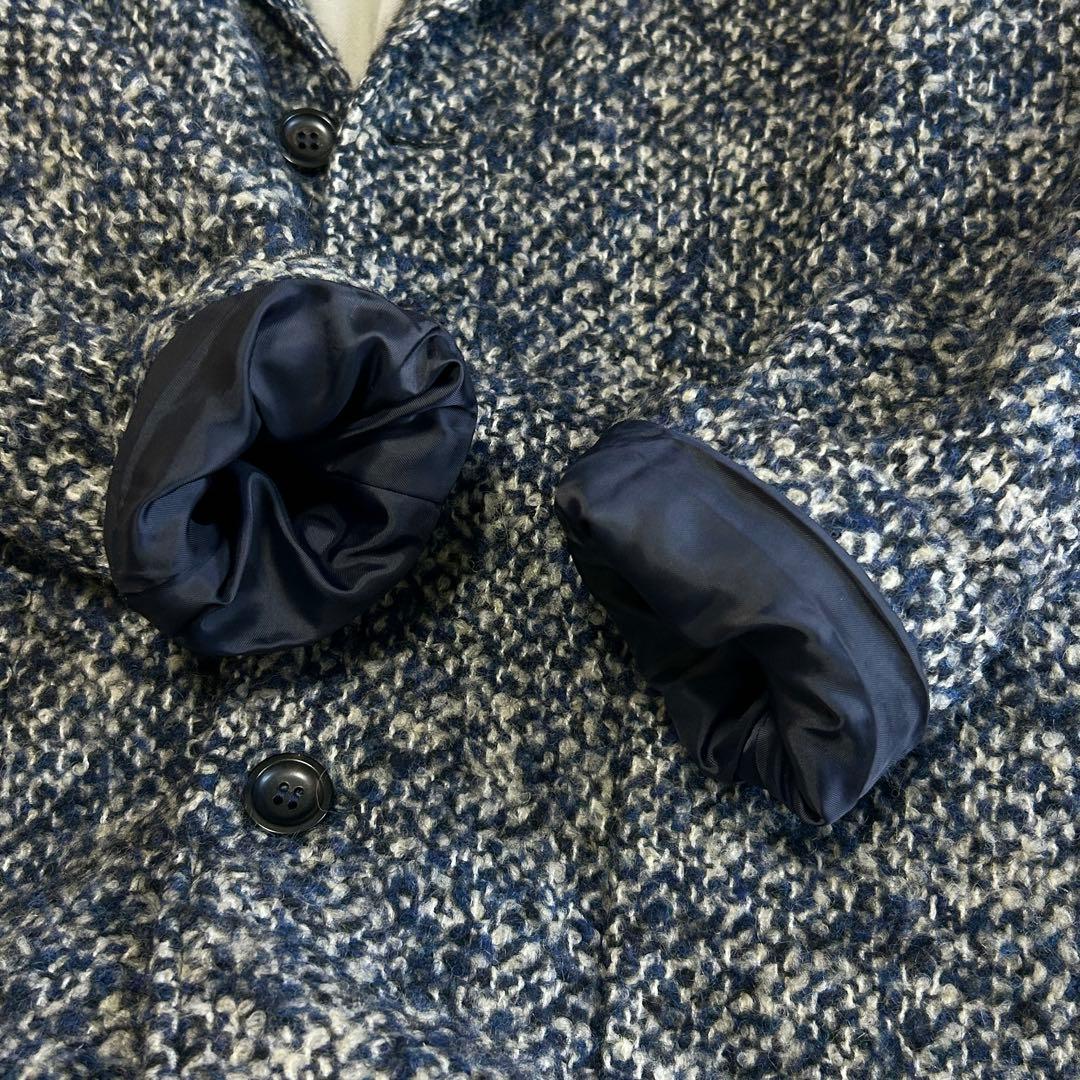 美品 PALTO パルト ツイードウール シングル チェスターコートMイタリア製