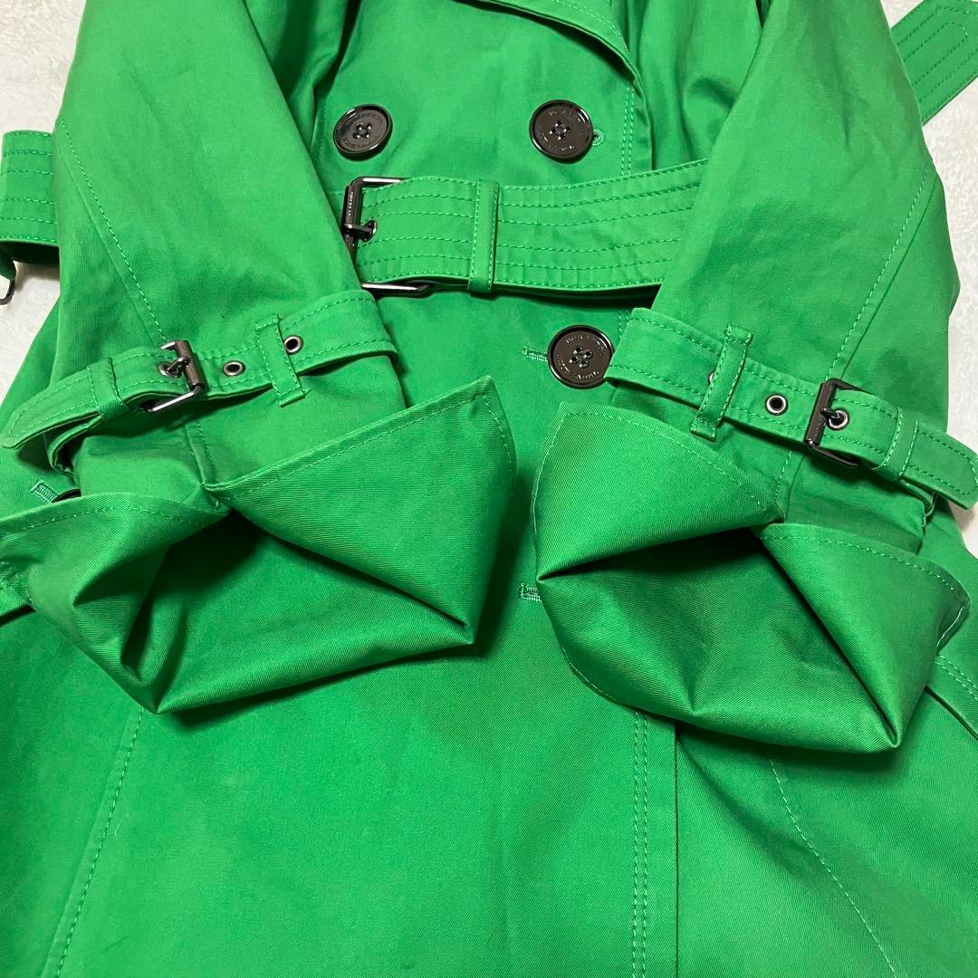 バーバリーブルーレーベル　トレンチコート　裏ノバチェック　ベルト　メタルボタン
