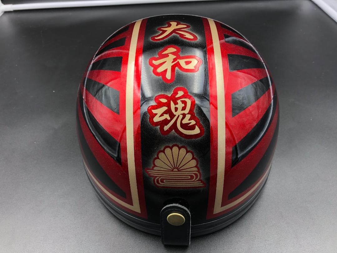 コルク半　カスタム　富士日章　三つボタン　黒赤　ラメ　高級クリヤ　送料無料