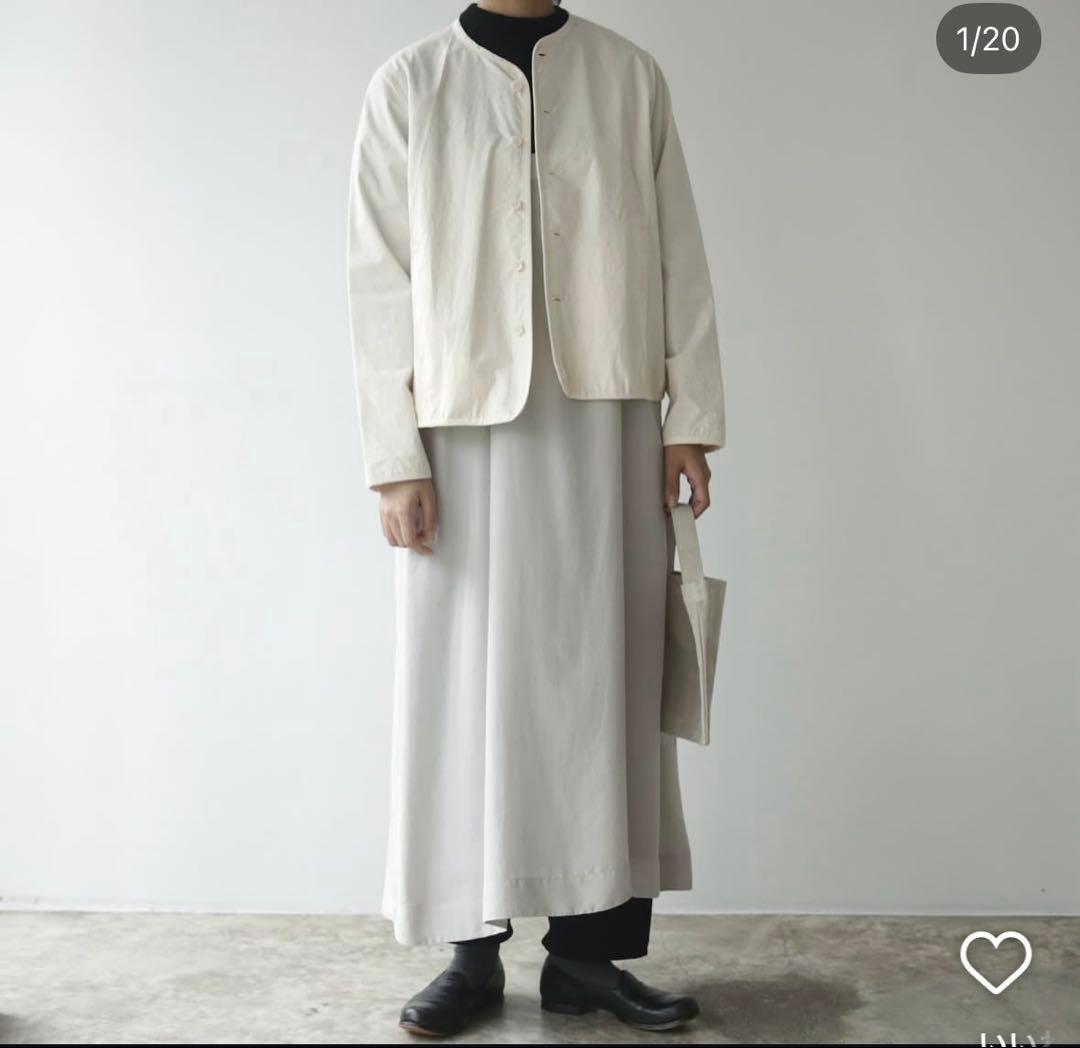 Yoli コットンシンプルジャケット　オフホワイト