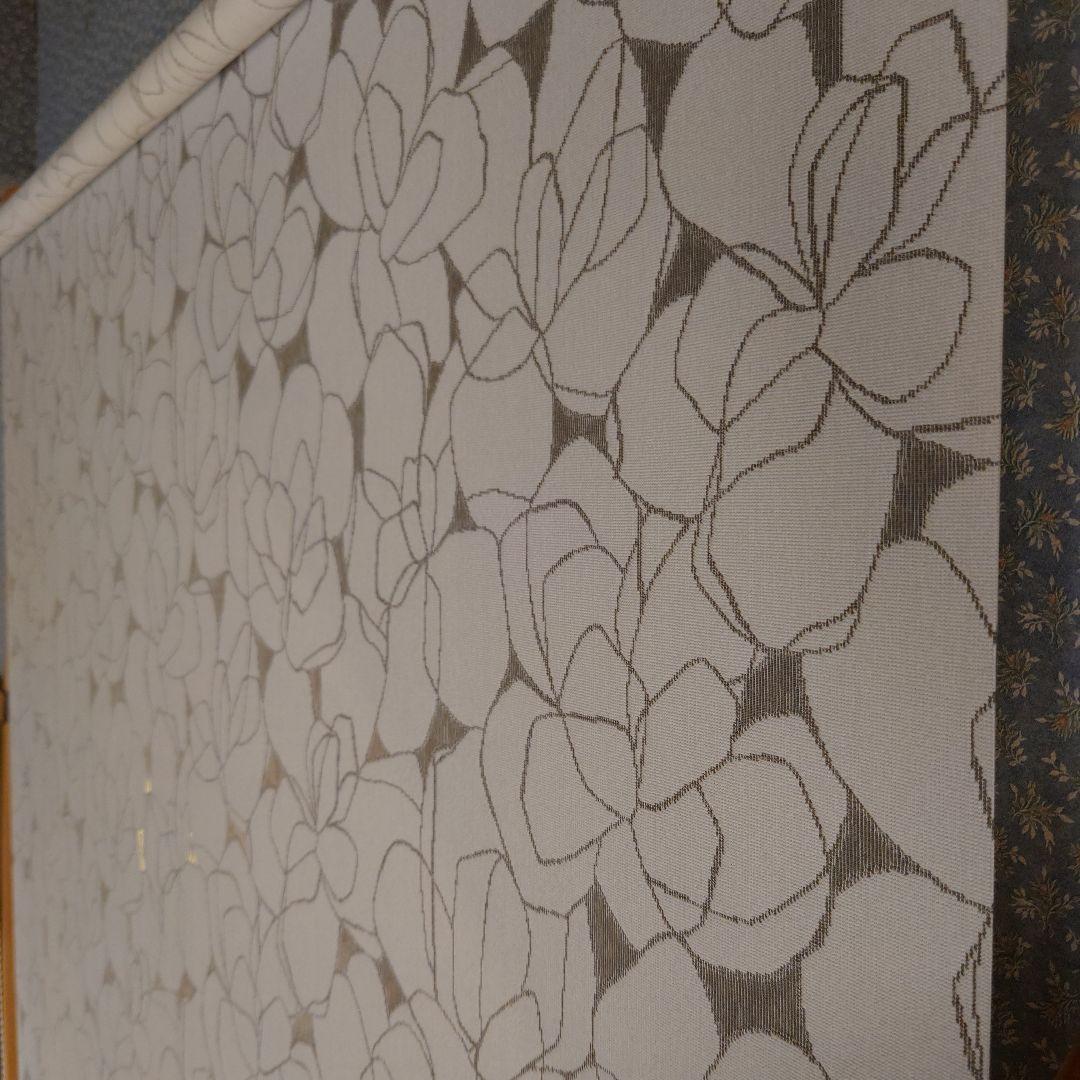 【タチカワブラインド】花柄ホワイトブラインド