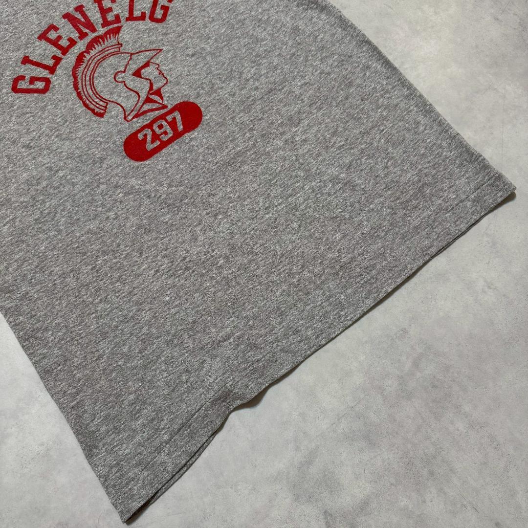 80s champion 霜降りグレー 三段プリント Tee L DM1323