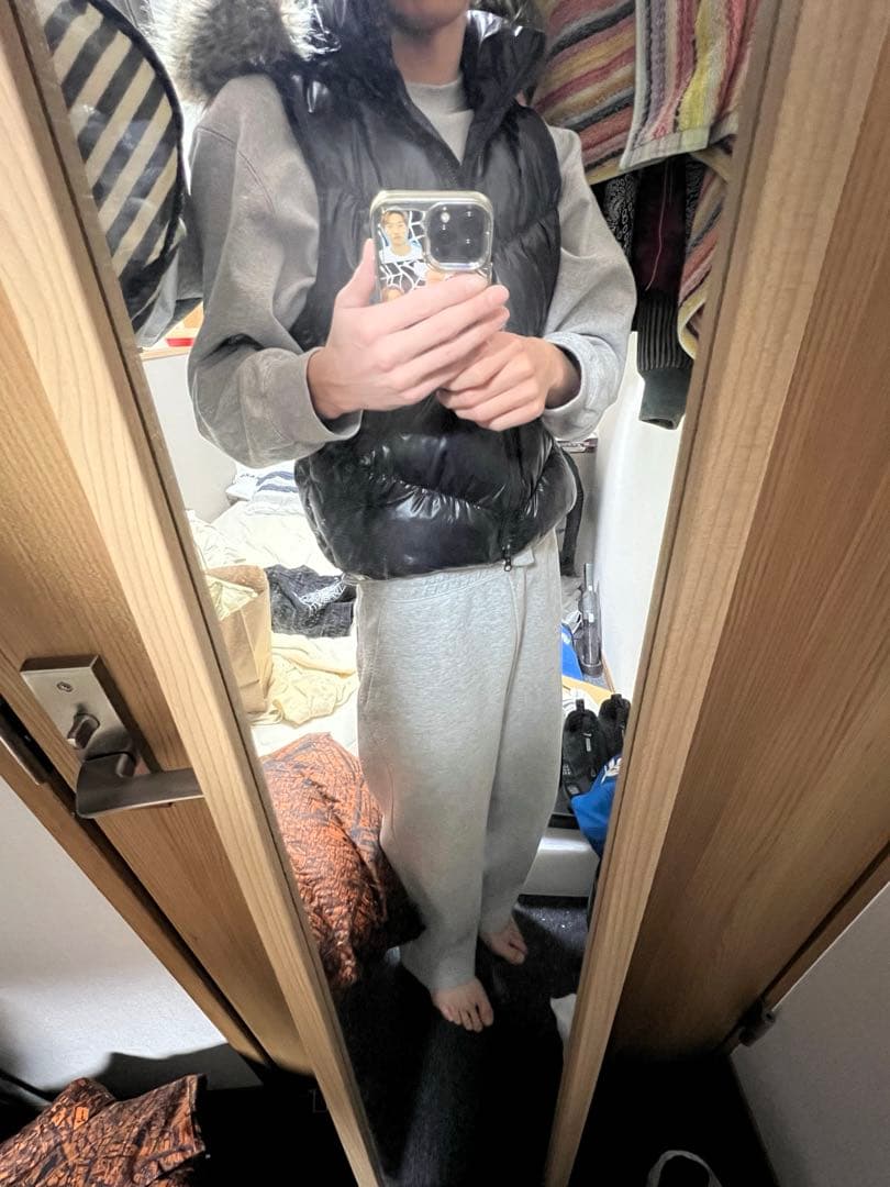 GAP フード付きダウンベスト Lサイズ ブラック