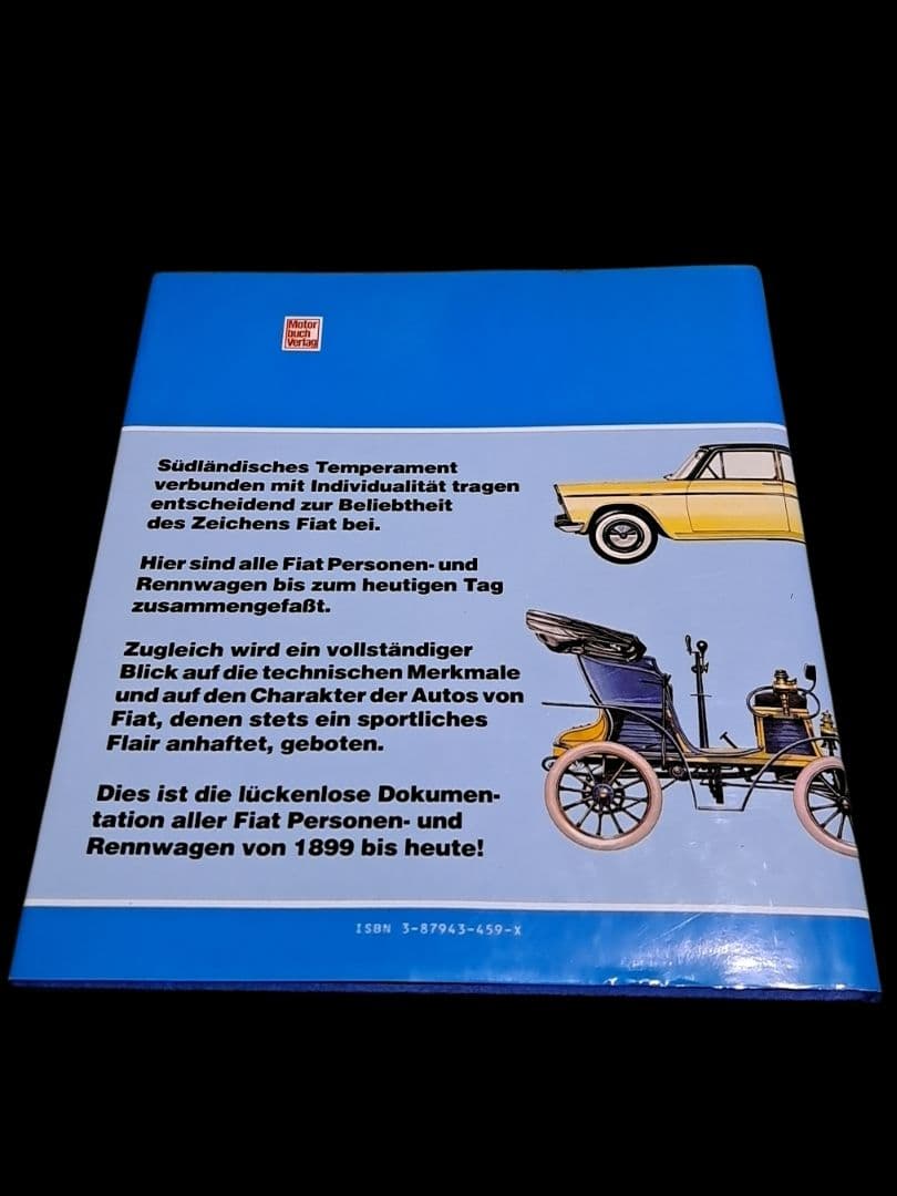 希少 洋書 Alle FIAT Automobile 1899-1986