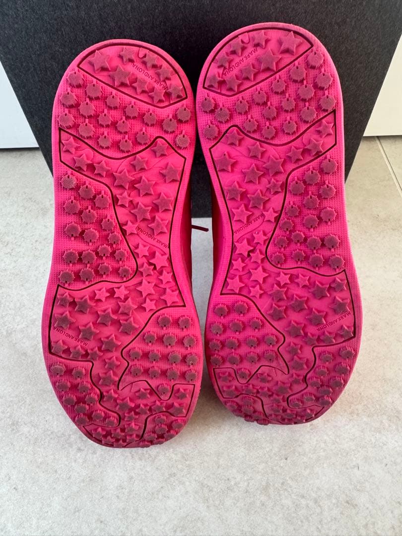 MARK＆LONA レディースゴルフシューズ 蛍光ピンク 25cm