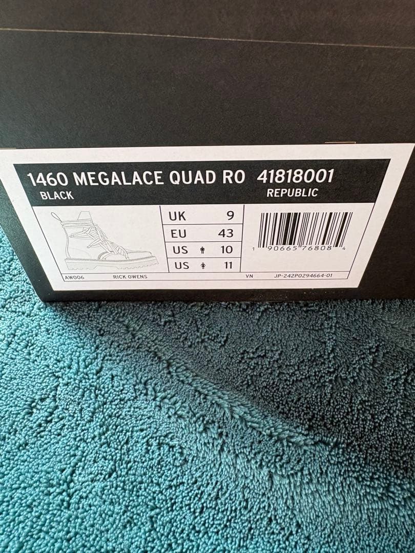 K*U様 Dr.Martens 1460 MEGALACE QUAD RO UK