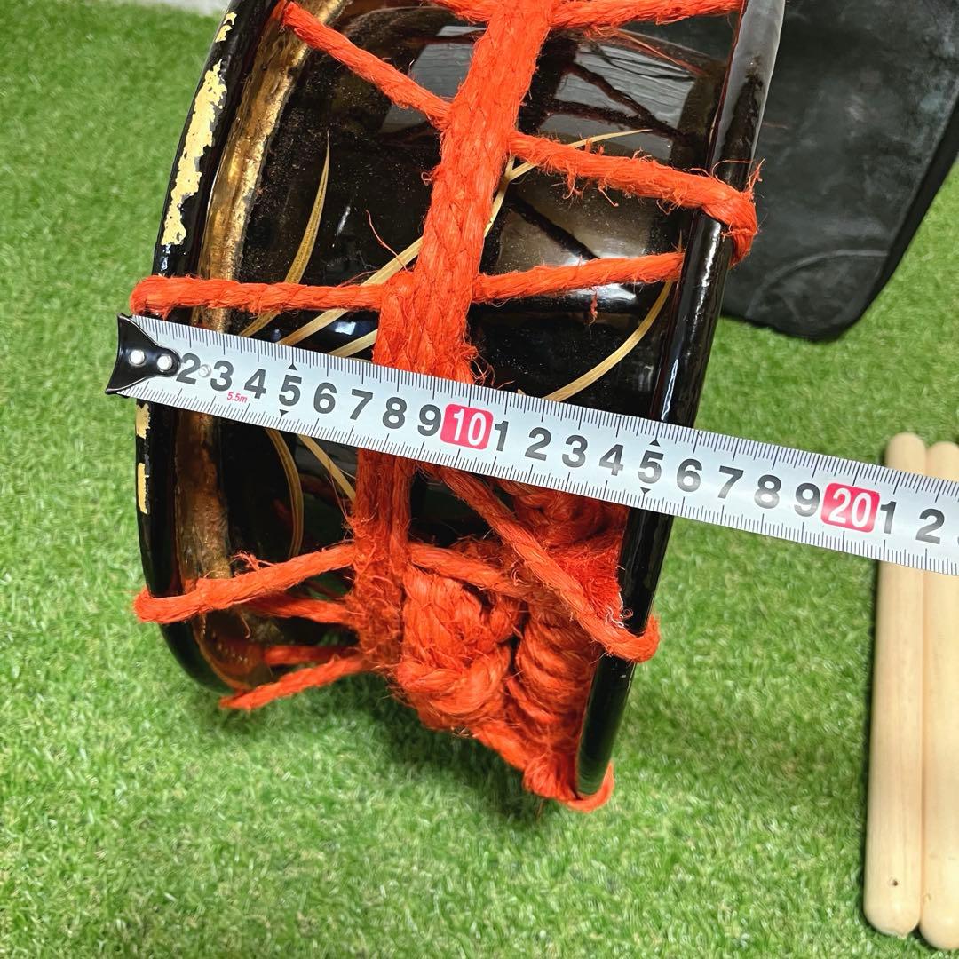 伝統芸能 締太鼓 和太鼓 スタンド バチ ケース付き 和楽器 打楽器