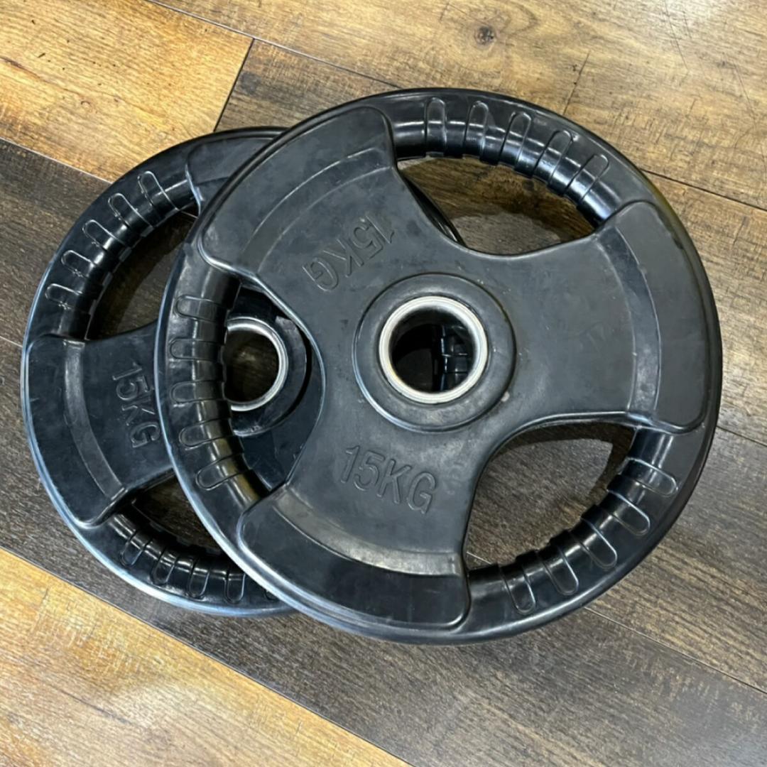 総重量280kg Φ50mm 3グリップラバープレート　計16枚SET