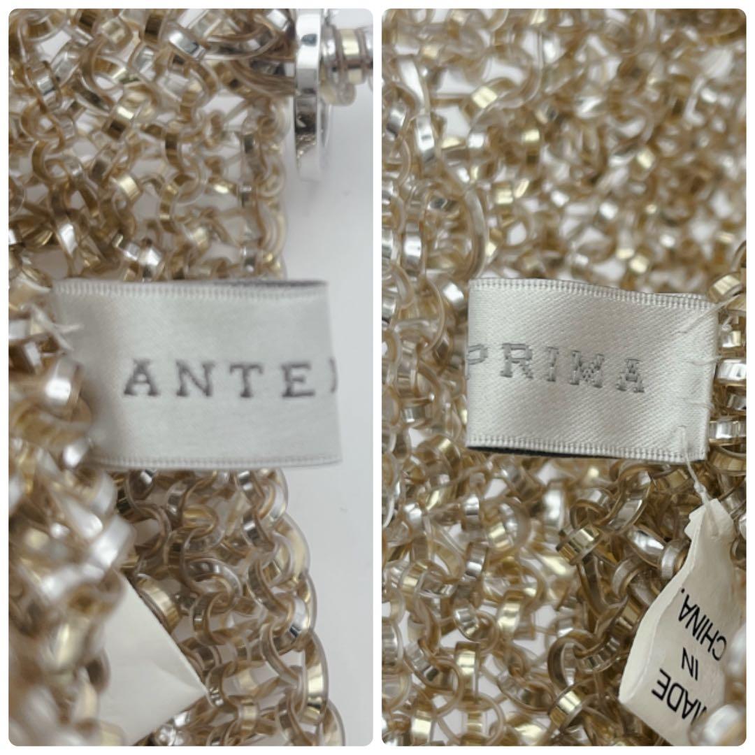 【美品】アンテプリマ スクエアワイヤーバッグ ゴールド ミニハンドバッグ