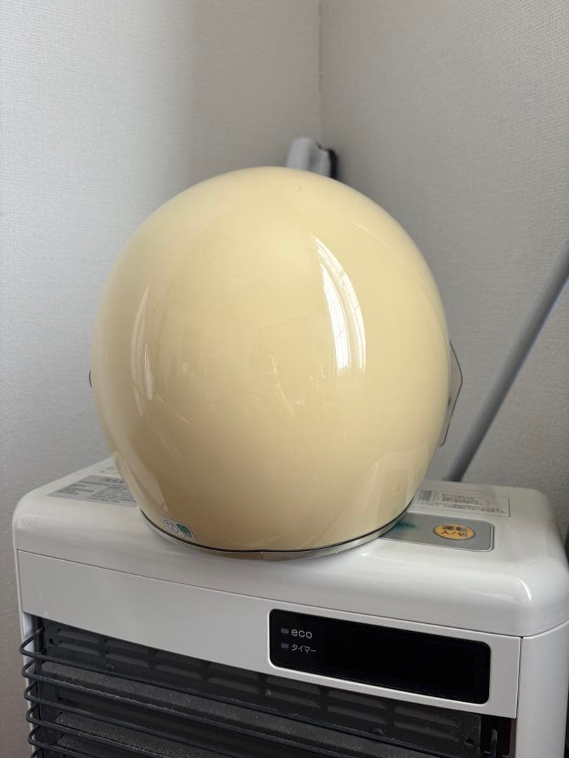 フルフェイスヘルメット クリーム色