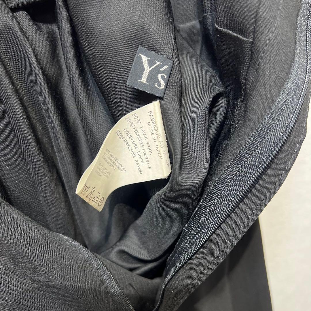 希少 ワイズ 上質 ウール フレア Aライン デザイン サロペット ワンピース