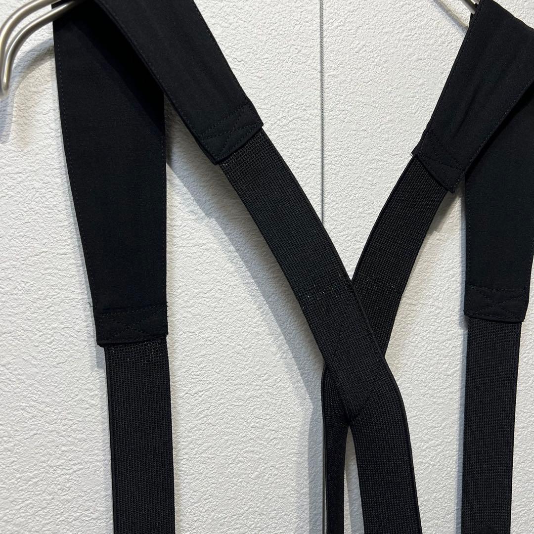 希少 ワイズ 上質 ウール フレア Aライン デザイン サロペット ワンピース