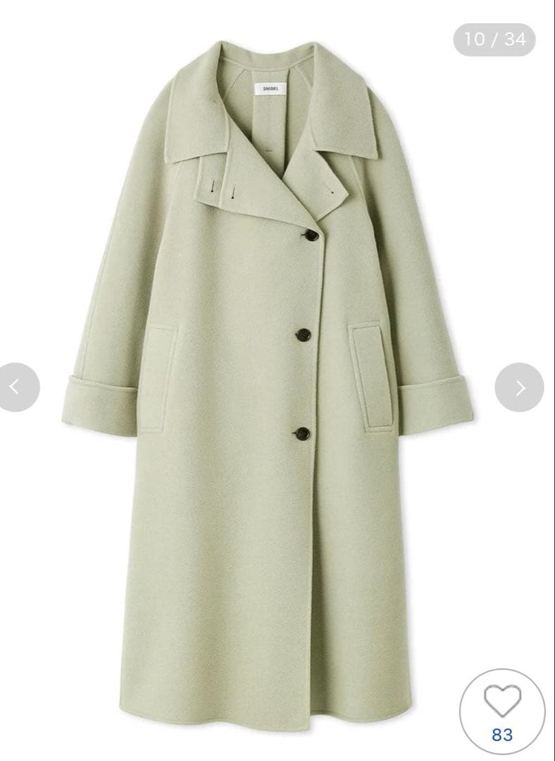 snidel 今季新作バルマカンリバーコート