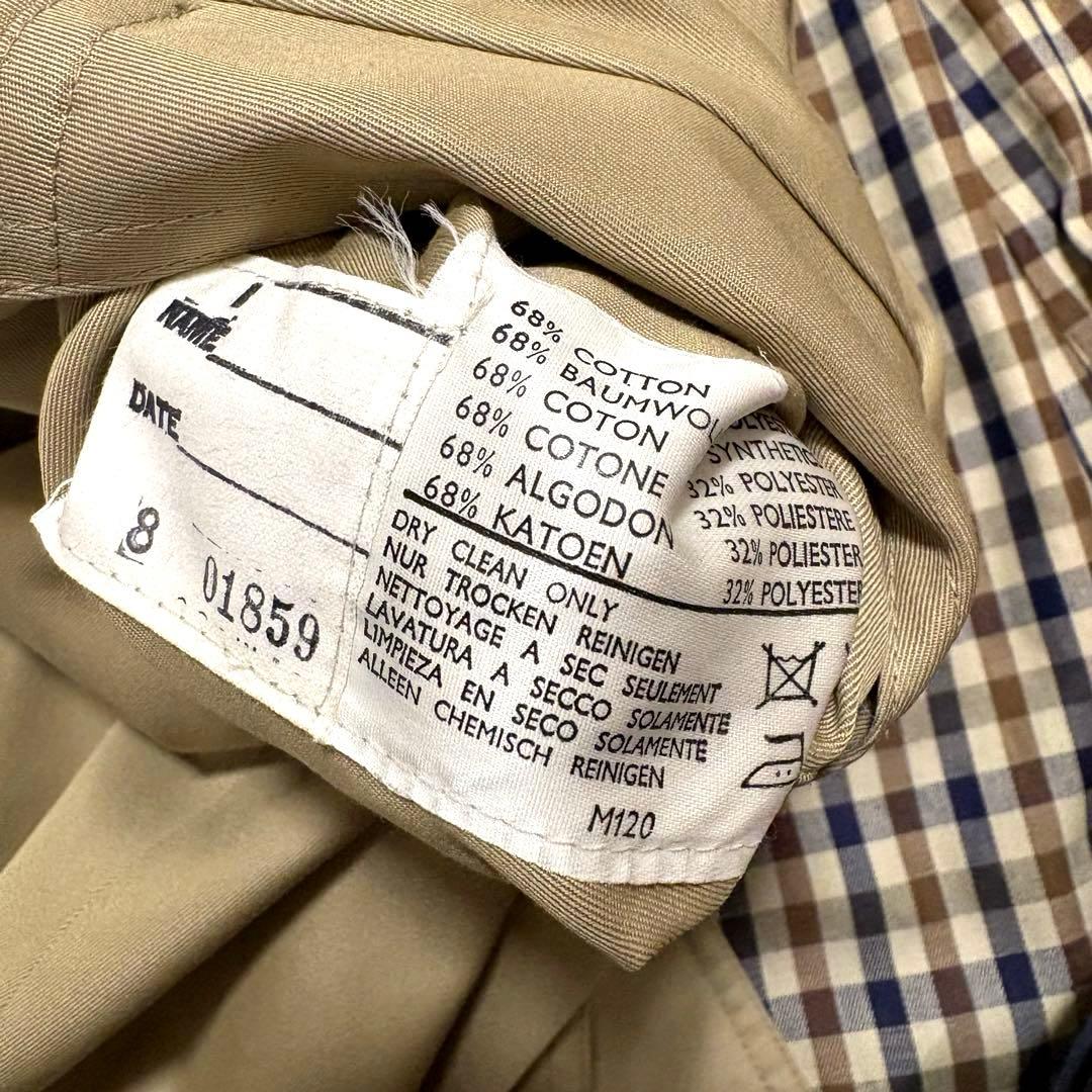 Aquascutum アクアスキュータム トレンチコート イングランド　アクア5