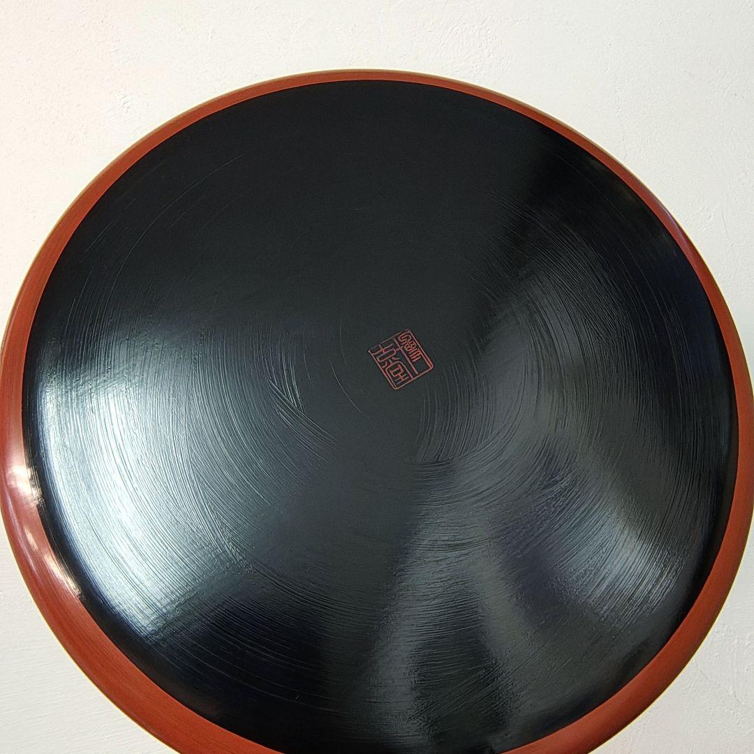 鎌倉彫【博古堂】唐草文 丸盆