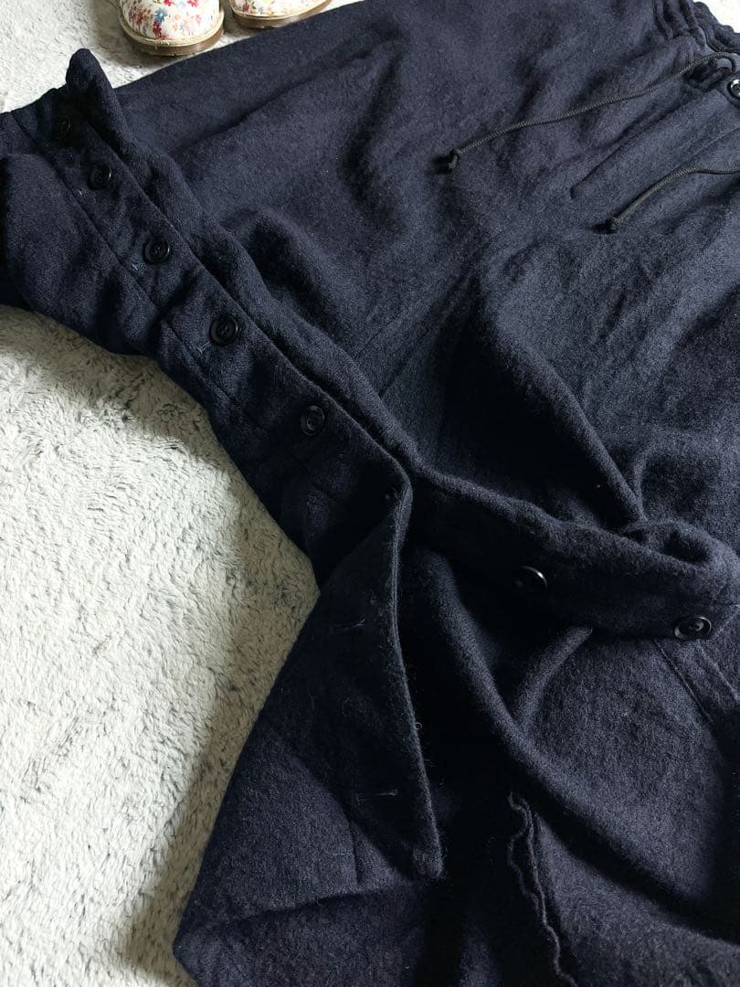 【Y's】ウール100% 2way アシンメトリーサルエルパンツ 変形スカート