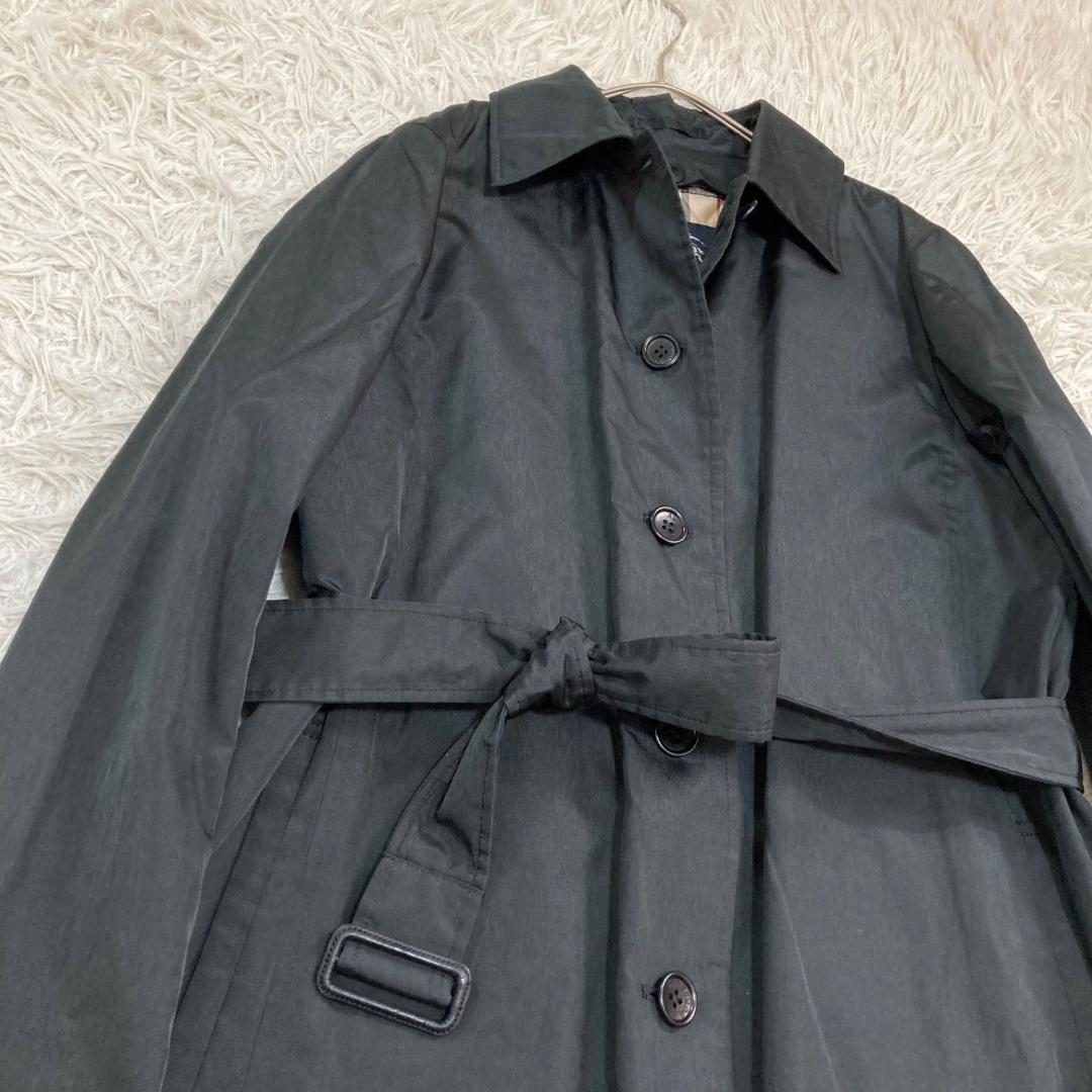 17537✨バーバリーロンドン ノバチェック ライナー ベルベットコート