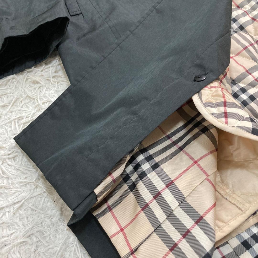 17537✨バーバリーロンドン ノバチェック ライナー ベルベットコート
