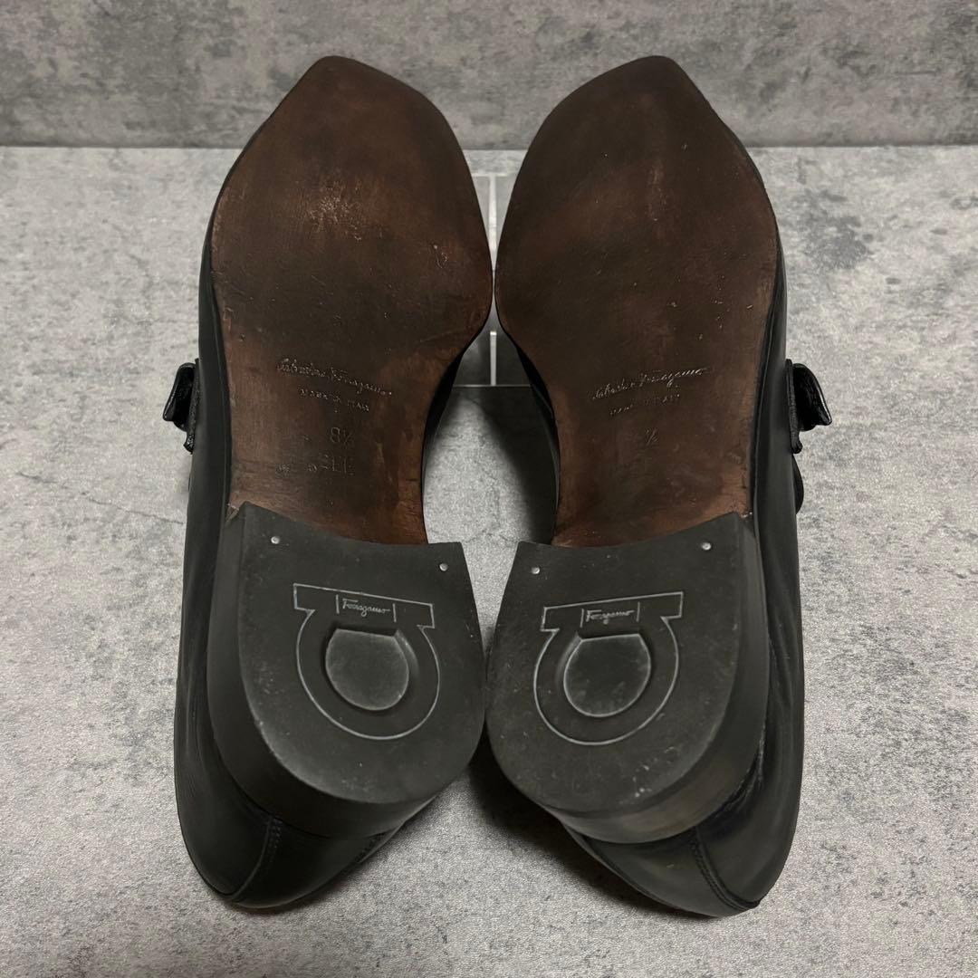 極美品　フェラガモ　ビットローファー　ガンチーニ　ブラック　本革　2243