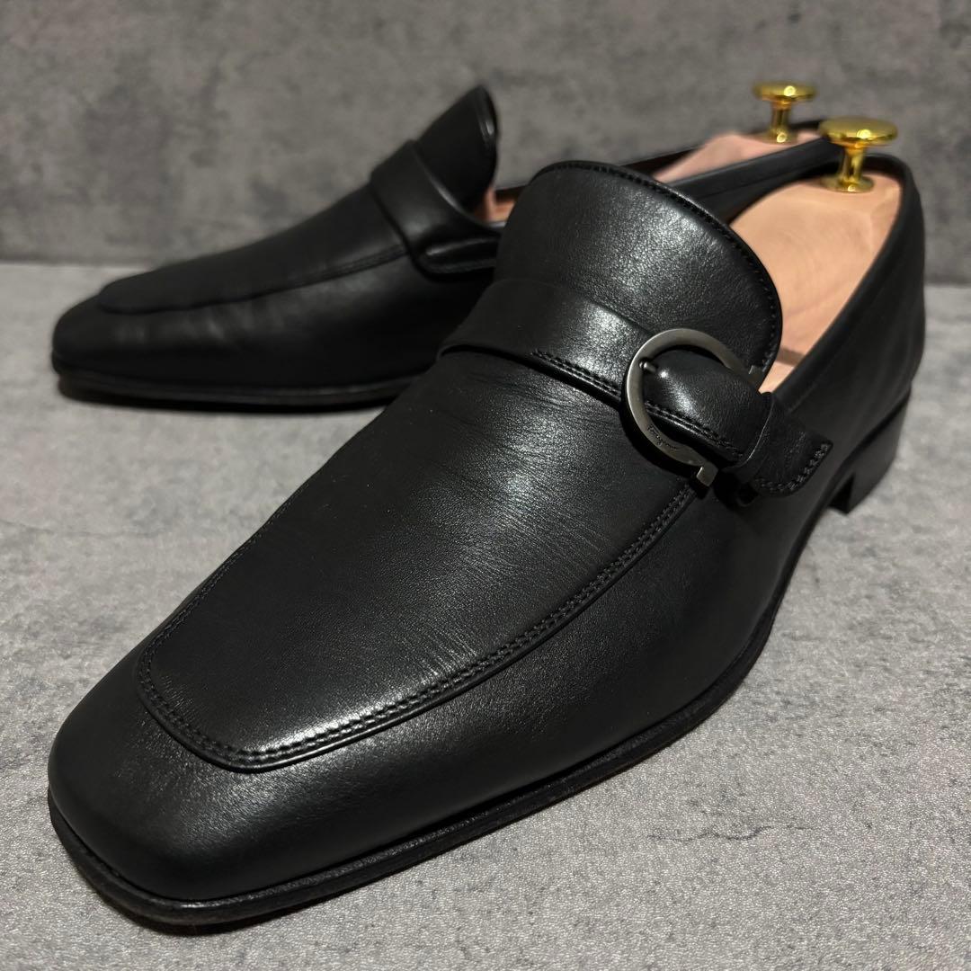 極美品　フェラガモ　ビットローファー　ガンチーニ　ブラック　本革　2243