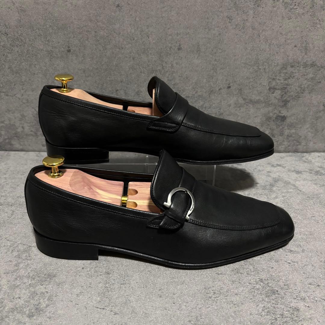 極美品　フェラガモ　ビットローファー　ガンチーニ　ブラック　本革　2243