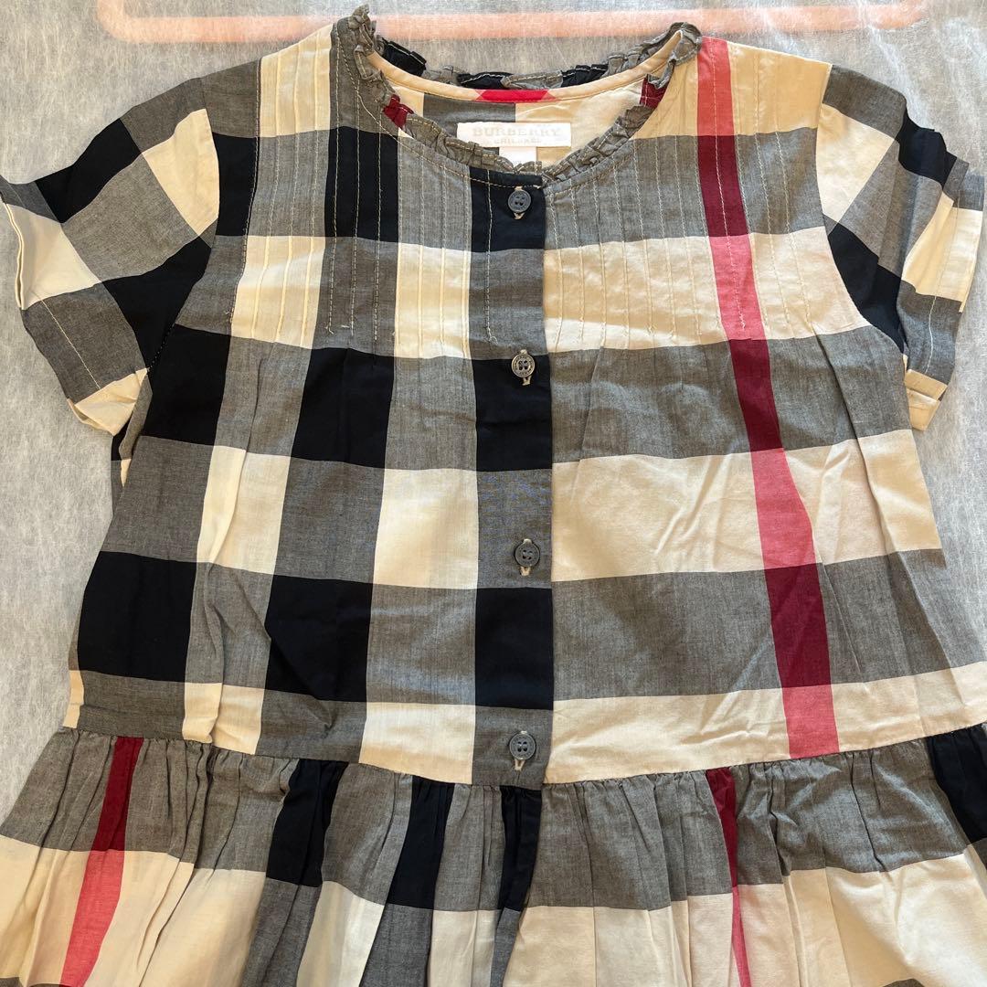 バーバリー 半袖ワンピース　チェック　8Y 128